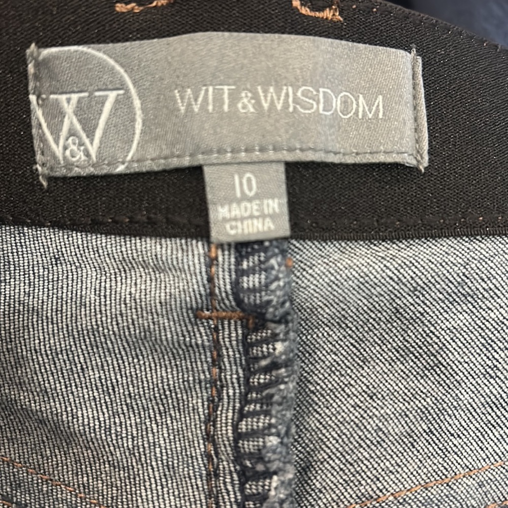 NWOT WIT & WISDOM Ab-Solution Itty Bitty Bootcut Jeans Size 10 - Picture 10 of 16